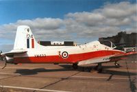 XW433 @ MHZ - Jet Provost T.5A of 7 Flying Training School at Church Fenton on display at the 1989 Mildenhall Air Fete. - by Peter Nicholson