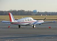 N8823Y @ TTN - A nicely turned-out 1969 Twin Commanche rests in the setting sun at Trenton Mercer Airport (TTN). - by Daniel L. Berek