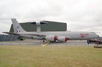 ZH104 @ EGXW - Boeing E-3 Sentry AWACS from RAF No 8 Sqn, Waddington and carrying 80th anniversary markings of the squadrons formation. Seen at RAF Waddington's Air Show in 1995. - by Malcolm Clarke