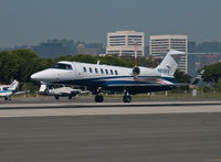 N615FX @ KSMO - N615FX arriving on RWY 21 - by Torsten Hoff