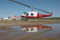 C-GJLV @ CYOJ - Delta Helicopters Bell 204