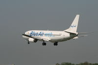 YR-BAE @ EBBR - Flight JOR123 is descending to rwy 25L - by Daniel Vanderauwera