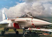 F-ZWRE @ FAB - This Rafale prototype was displayed at the 1986 Farnborough Airshow. - by Peter Nicholson