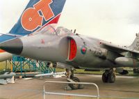 XZ457 @ FAB - This Sea Harrier FRS.1 of 899 Squadron was demonstrated at the 1986 Farnborough Airshow. - by Peter Nicholson