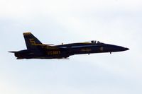 162826 @ DVN - Blue Angel 5 at the Quad Cities airshow.  I'm shooting into the sun -argh! - by Glenn E. Chatfield