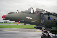 ZD437 @ EGXW - British Aerospace Harrier GR7. Flown by No 1 Sqn based at RAF Wittering and seen at RAF Waddington's Photocall 94. - by Malcolm Clarke