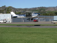 N6261S @ SZP - 1967 Cessna 150G, Continental O-200 100 Hp, landing Rwy 04 - by Doug Robertson