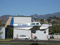 N4786H @ SZP - 1979 Mooney M20J 201, Lycoming IO-360 A&C 200 Hp, flaps landing Rwy 04 - by Doug Robertson