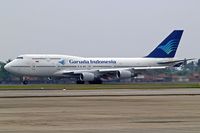 PK-GSH @ WIII - Boeing 747-4U3 [25705] (Garuda) Jakarta - Soekarno Hatta International~PK 26/10/2006. Seen departing . - by Ray Barber