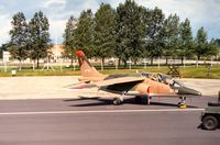 AT12 @ EGVA - Alpha Jet of 9 Wing Belgian Air Force on display at the 1991 Intnl Air Tattoo. - by Peter Nicholson