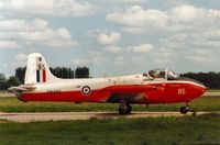 XM465 @ EGXG - Jet Provost T.3A of 7 Flying Training School seen at Church Fenton in May 1989. - by Peter Nicholson