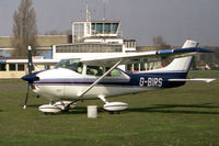 G-BIRS @ EGTC - Cessna 182P Skylane at Cranfield Airfield, UK in 1988. - by Malcolm Clarke