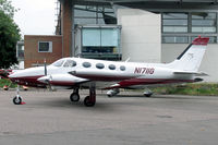 N1711G @ EGTC - Cessna 340 at Cranfield Airport, UK. - by Malcolm Clarke
