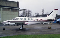 G-SLOT @ EGTC - Cessna 340A at Cranfield Airport, UK. - by Malcolm Clarke