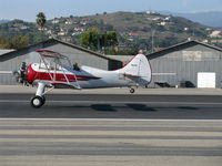 N32135 @ SZP - 1941 Waco UPF-7, Continental W670 220 Hp, a stunning showplane, takeoff roll Rwy 22 - by Doug Robertson