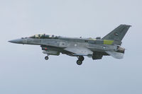 3002 @ NFW - UAE registered F-16F flying as an electronics test bed airframe for Lockheed Martin. Landing at NAS Ft. Worth