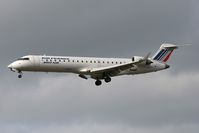 F-GRZH @ EGNT - Canadair CL-600-2C10 Regional Jet CRJ-702 on take-off from Newcastle Airport, UK. - by Malcolm Clarke
