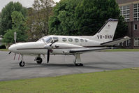 VR-BNM @ EGTC - Cessna 425 Conquest 1 at Cranfield Airport, UK. - by Malcolm Clarke