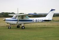 G-BOYB @ EGSP - Cessna A152 Aerobat at Peterborough Sibson Airfield, UK. - by Malcolm Clarke