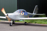 G-CDAP @ RUFFORTH - Evektor Aerotechnik EV-97 Teameurostar UK. At The York Flying Club's Microlight Fly-in, Rufforth Airfield East, UK in 2005. - by Malcolm Clarke