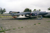 XJ565 @ X2LC - De Havilland DH-110 Sea Vixen FAW2 at The Mosquito Museum, Salisbury Hall, UK in 1990. - by Malcolm Clarke