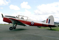 WK518 @ EGTC - De Havilland DHC-1 Chipmunk T10 at Cranfield Airport in 1988. Serving with the RAF Battle of Britain Memorial Flight, RAF Coningsby. - by Malcolm Clarke