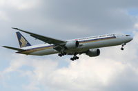 9V-SWA @ EGLL - Short final to 09L at Heathrow. - by MikeP