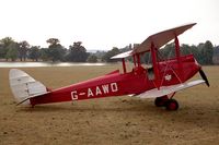 G-AAWO @ WOBURN - De Havilland DH-60G Gipsy Moth at the De Havilland Tiger Moth Rally held in the grounds of Woburn Abbey in 1995. - by Malcolm Clarke