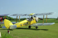 G-ANFM @ EGTH - De Havilland DH-82A Tiger Moth II. On De Havilland Day at the Shuttleworth Trust, Old Warden. - by Malcolm Clarke