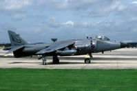 ZE692 @ EGDY - This 899 NAS Sea Harrier is rolling towards the ski jump for a take off practise. - by Joop de Groot