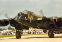 PA474 @ MHZ - The Battle of Britain Memorial Flight's Lancaster attended the 1988 Mildenhall Air Fete. - by Peter Nicholson