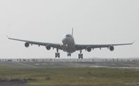 F-GLZO @ TNCM - Airfrance fighting the nasty cross wind over the tresh hold - by Daniel Jef