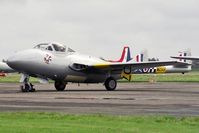 G-VTII @ EGTC - De Havilland Vampire T11 (DH-115) at Cranfield Airfield, UK. - by Malcolm Clarke