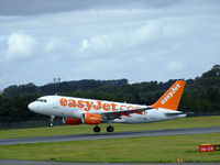G-EZFC @ EGPH - Easyjet A319 Just lifting off runway 24 - by Mike stanners