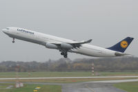 D-AIGO @ DUS - Lufthansa Airbus A340-313X - by Joker767