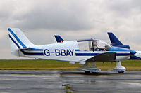 G-BBAY @ EGBP - Robin DR.400/140 Major [841] Kemble~G 10/07/2004. Seen at the PFA Fly in 2004 Kemble UK. - by Ray Barber