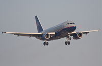 N851UA @ KORD - United Airlines A319-131, UAL357 arriving from KBWI, short final 22R KORD - by Mark Kalfas