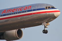 N352AA @ KORD - American Airlines Boeing 767-323. AAL41 arriving from LFPG,  22R approach KORD - by Mark Kalfas