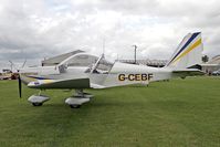 G-CEBF @ EGNG - Evektor Aerotechnik EV-97A Eurostar at Bagby Airfield, UK. - by Malcolm Clarke
