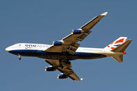 G-CIVK @ EGLL - Boing 747-436 [25818] (British Airways) Home~G 25/09/2009. Wears One World titles. - by Ray Barber
