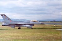 FA-111 @ EGQS - Belgian Air Force F-16A Falcon at Lossiemouth in the Summer of 1992. - by Peter Nicholson