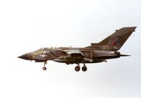ZA473 @ EGQS - Tornado GR.1, callsign Madras 528 Bravo, of 20 Squadron on final approach to Lossiemouth in the Summer of 1992. - by Peter Nicholson