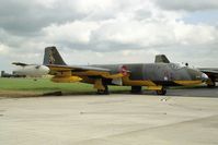 WJ682 @ EGUY - English Electric Canberra TT18 at the Canberra 40th Anniversary Celebration Photocall at RAF Wyton in 1989. - by Malcolm Clarke