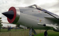 XR749 @ EGNV - English Electric Lightning F3 displayed outside Durham Tees Valley Airport, UK. - by Malcolm Clarke