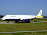 G-OZBF @ EGPH - Monarch airlines A321 Taxiing to runway 06 at EDI - by Mike stanners