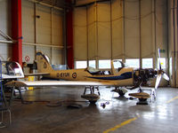 G-BYUN @ EGQL - 12AEF Tutor in the hanger at Leuchars - by Mike stanners