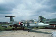 D-8331 @ EHSB - Part of the Soesterberg static park. The Starfighter was in a proces of witdrawl; hence the UFO badge. - by Joop de Groot