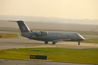 N915SW @ CID - Taxiing out of Landmark for runway 27 - hazy morning