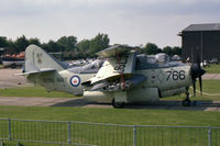 XG797 @ EGSU - Fairey Gannet ECM6 at the Imperial War Museum, Duxford in 1986. - by Malcolm Clarke