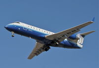 N75998 @ KORD - Mesa Airlines, CL-600-2B19, ASH7075 arriving 27L from KDTW. - by Mark Kalfas